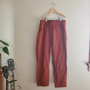 RESERVED - Ursa Minor Cropped Linen Pants (Needs Repair)